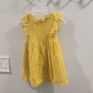 Yellow Lace Kids Dress